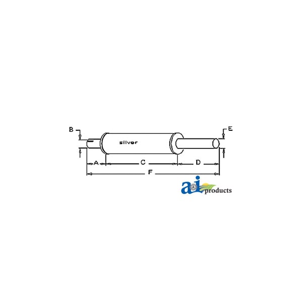 Muffler 33" x5" x5"